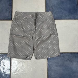 LOFT Gray Polka Dot Women's Bermudas
